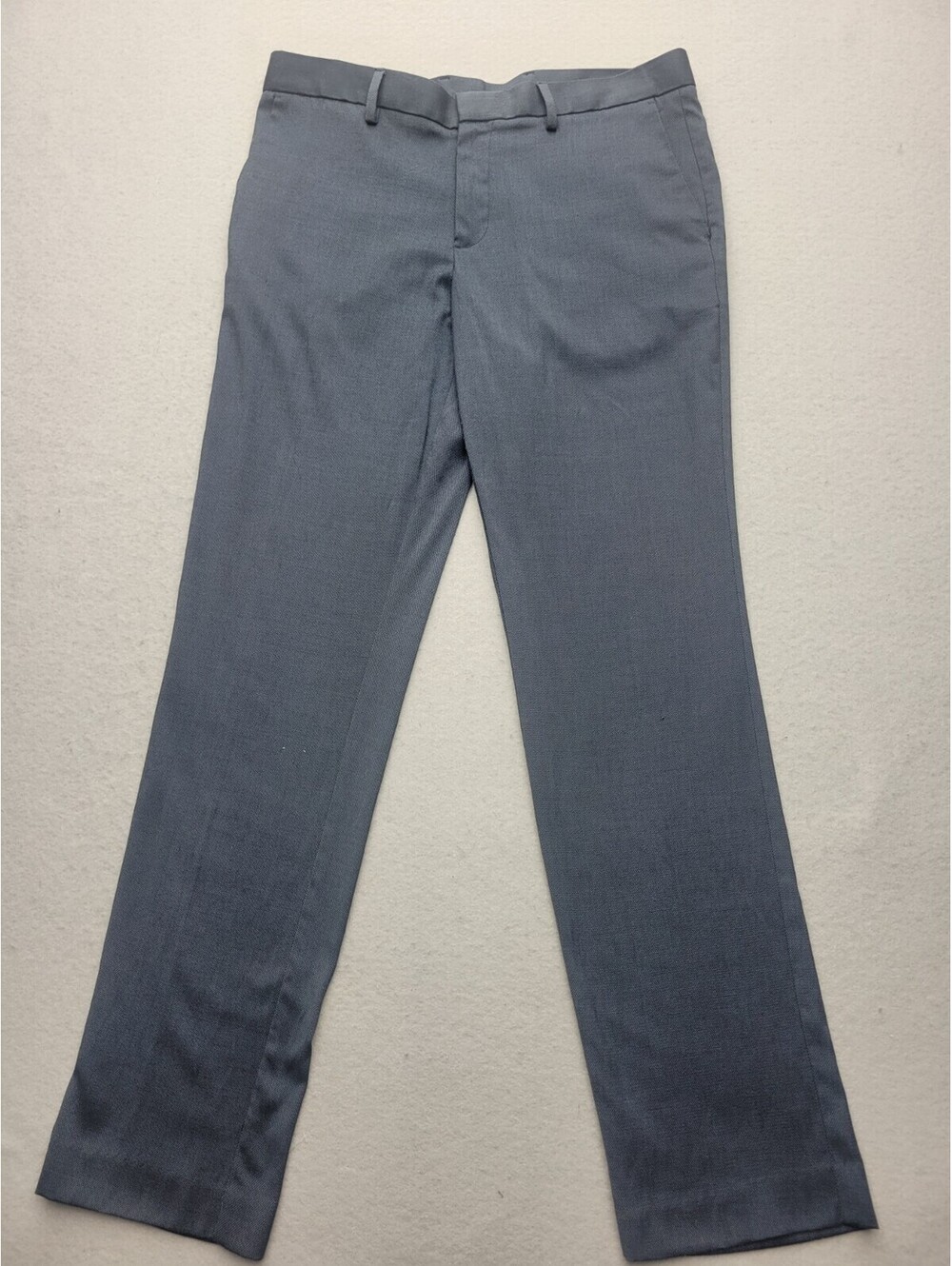Perry Ellis Men's Pants 34x32 Navy Dress Polyester Blend Skinny China